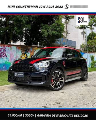 MINI COUNTRYMAN 2.0 16V TWINPOWER TURBO GASOLINA JOHN COOPER WORKS ALL4 STEPTRONIC
